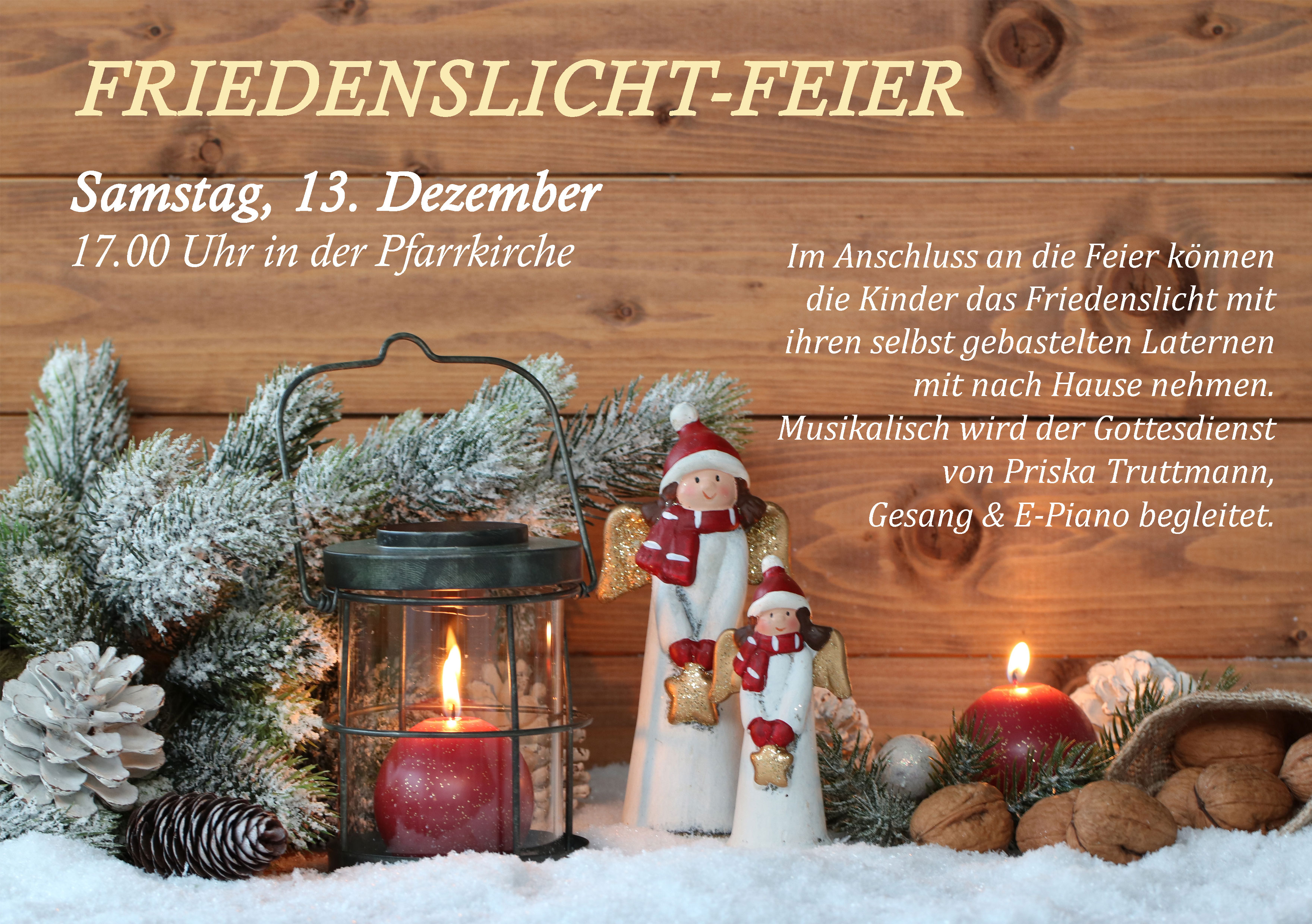 Flyer Friedenslichtfeier 2025