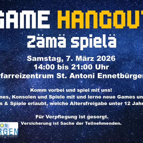 Game Hangout - zämä spielä